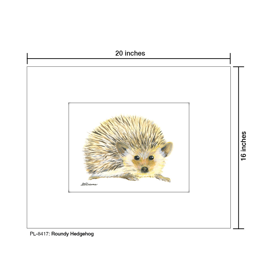 Roundy Hedgehog, Print (#8417D)