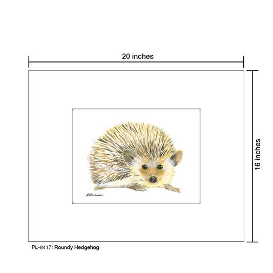 Roundy Hedgehog, Print (#8417D)