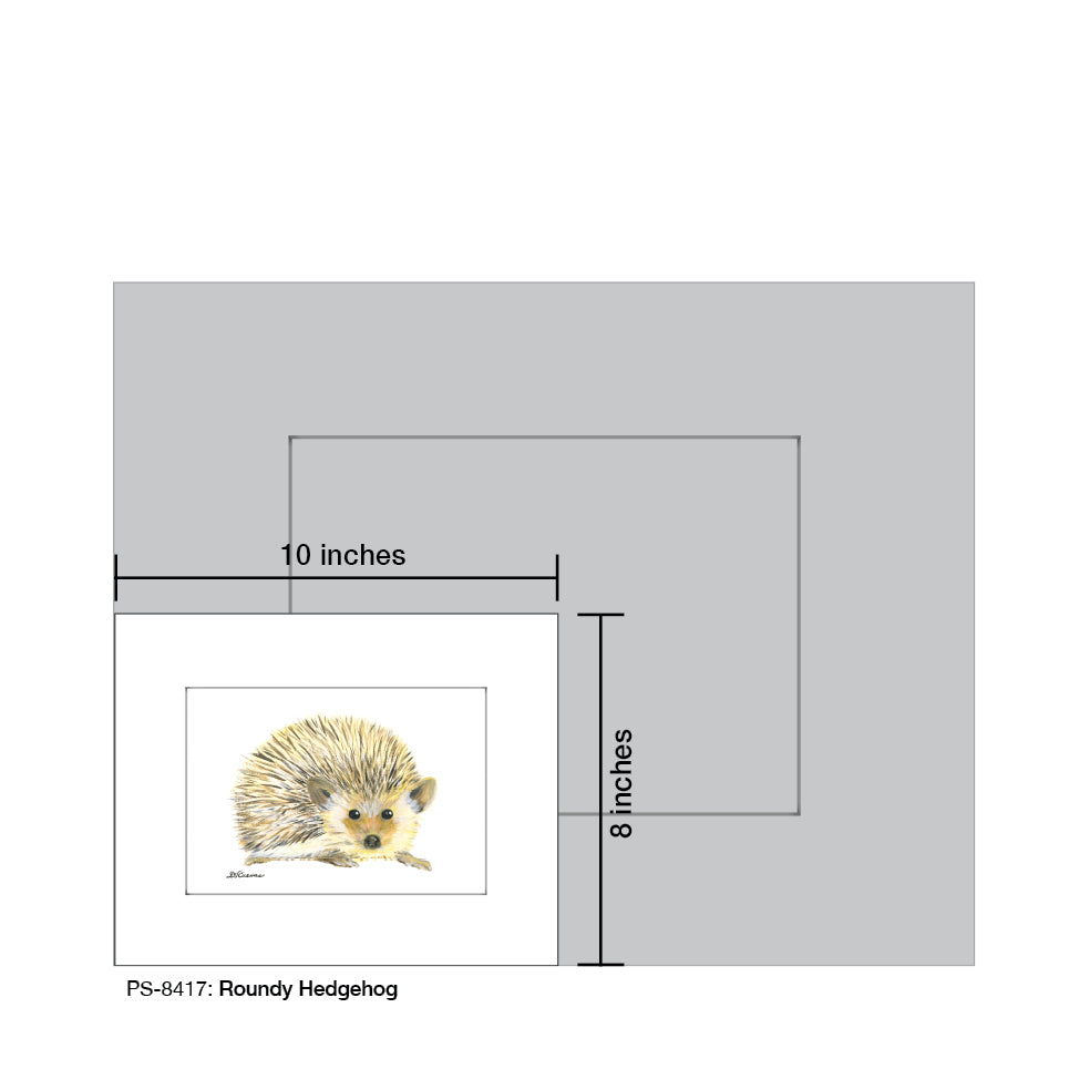 Roundy Hedgehog, Print (#8417D)