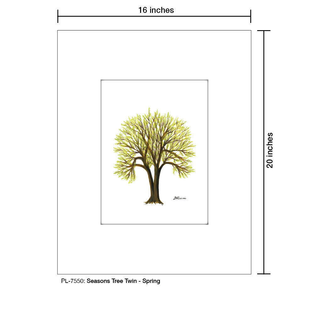 Seasons Tree Twin, Print (#7550A)