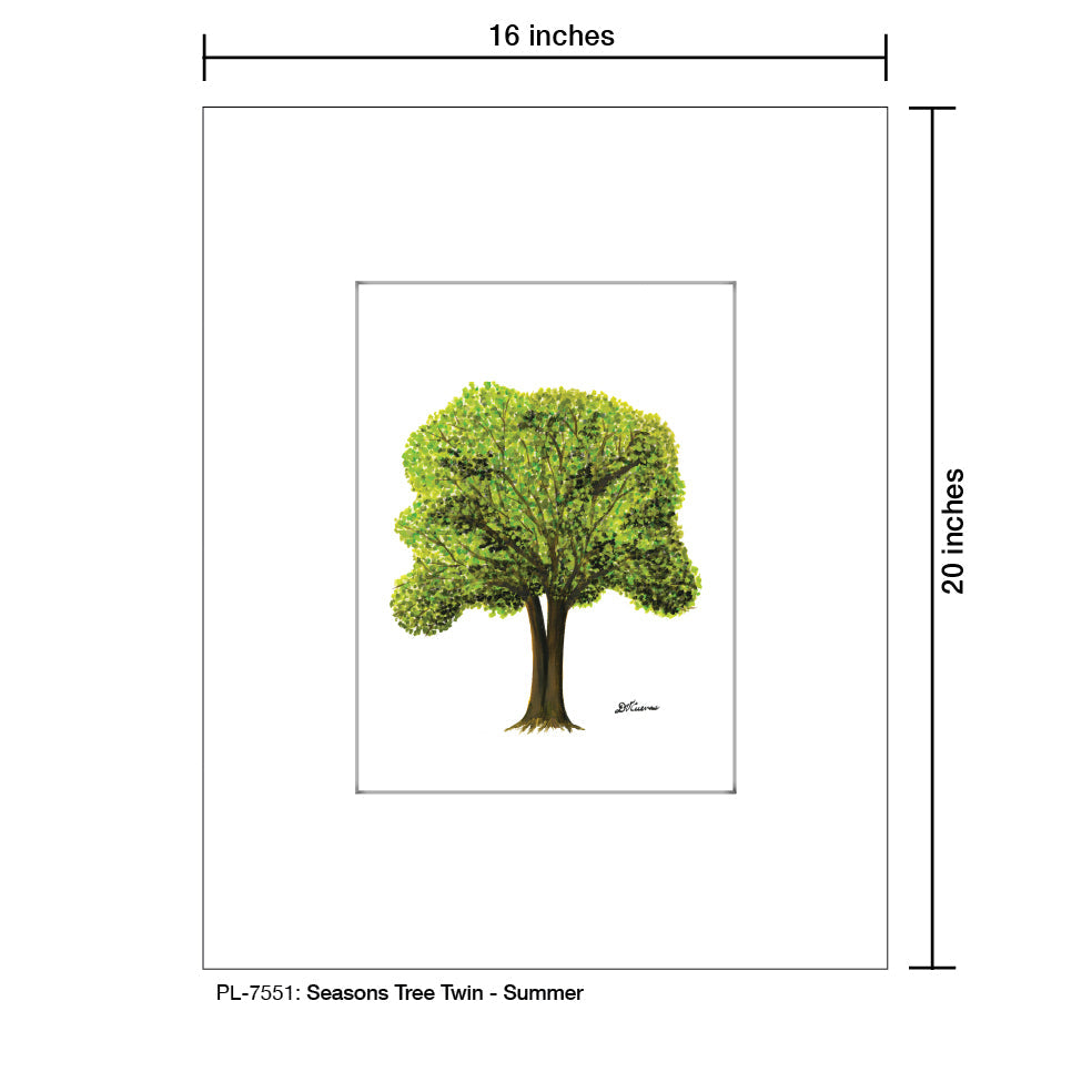 Seasons Tree Twin, Print (#7551B)