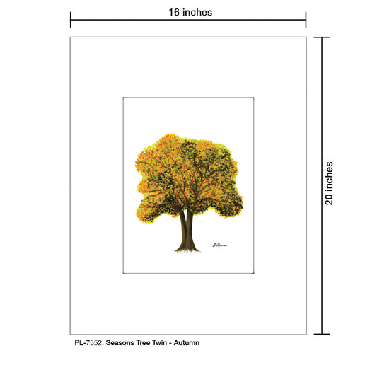 Seasons Tree Twin, Print (#7552C)