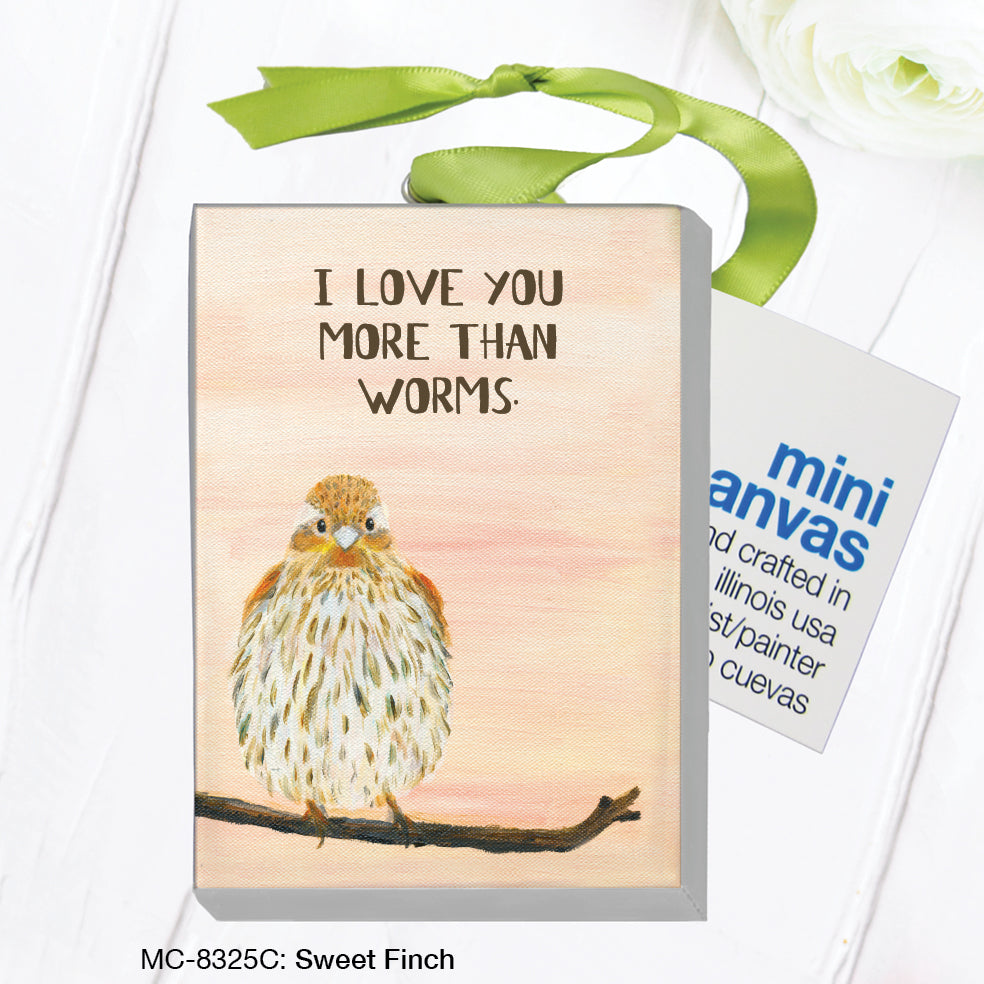 Sweet Finch, Mini Canvas (MC-8325C)