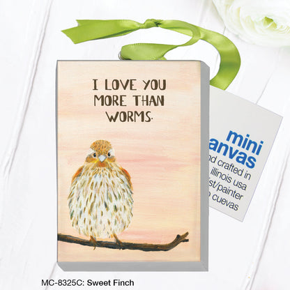 Sweet Finch, Mini Canvas (MC-8325C)