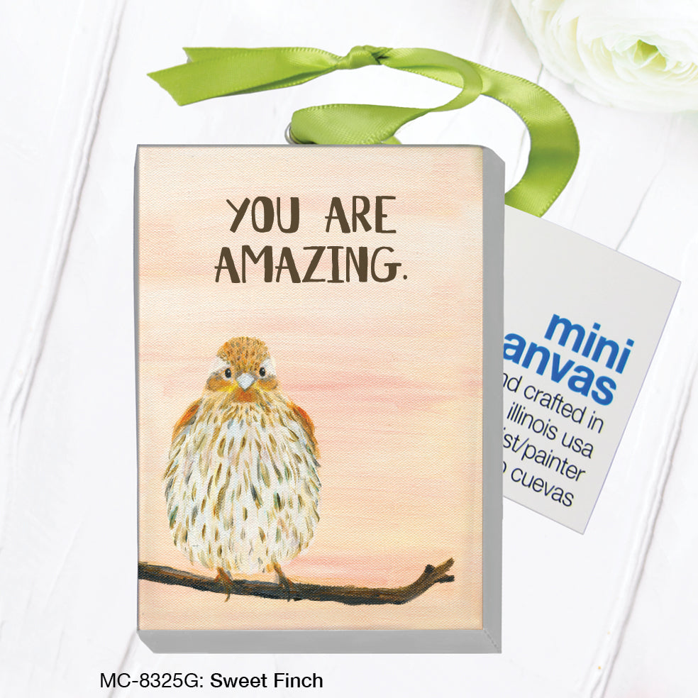 Sweet Finch, Mini Canvas (MC-8325G)