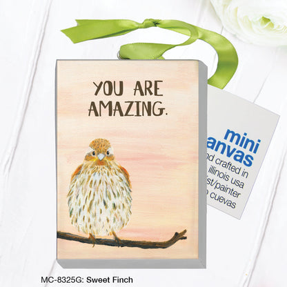 Sweet Finch, Mini Canvas (MC-8325G)