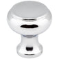 1-3/16" Diameter Satin Nickel Button Westbury Cabinet Knob