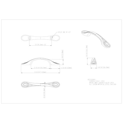 3" Center-to-Center Satin Nickel Westbury Cabinet Pull