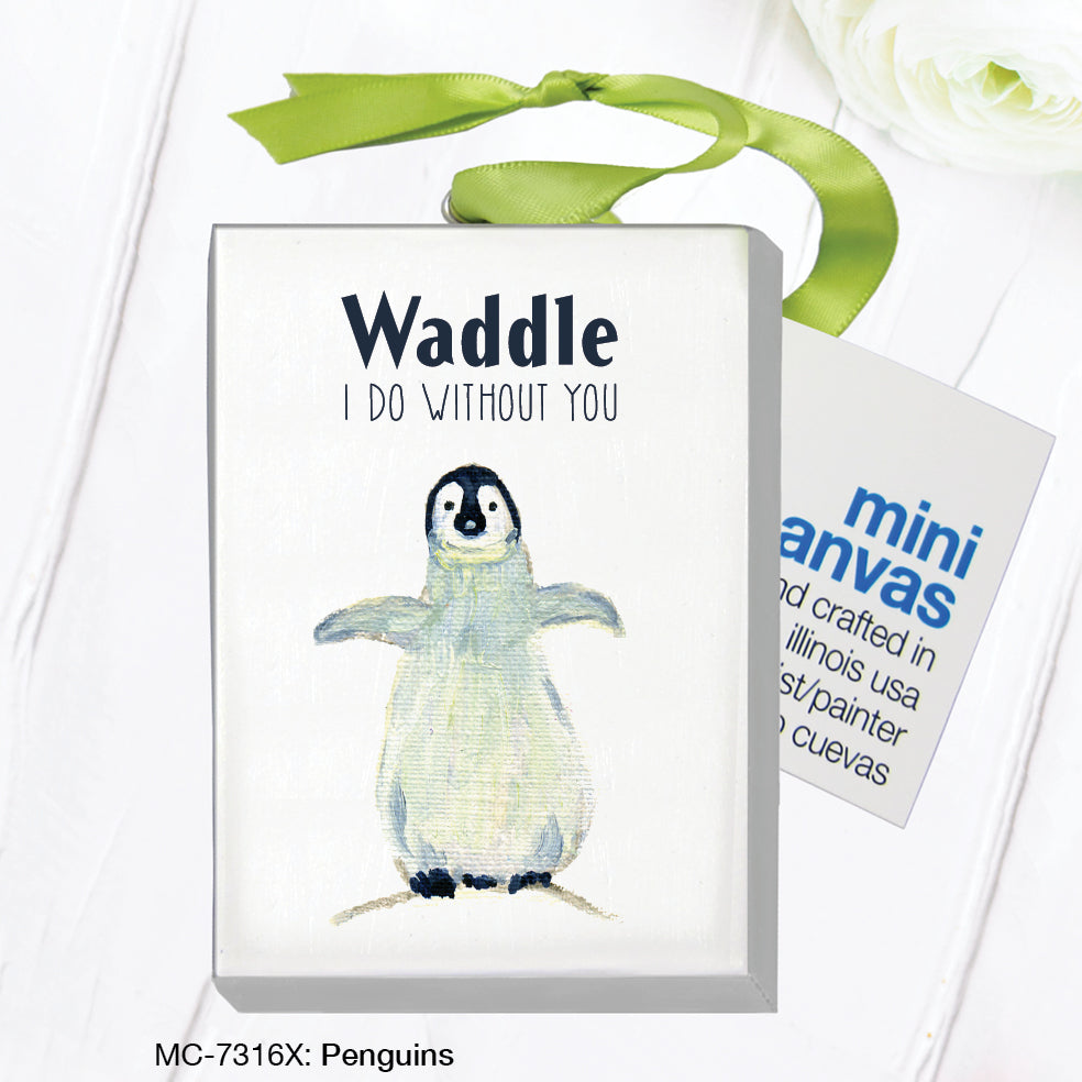 Penguins, Mini Canvas (MC-7316X)