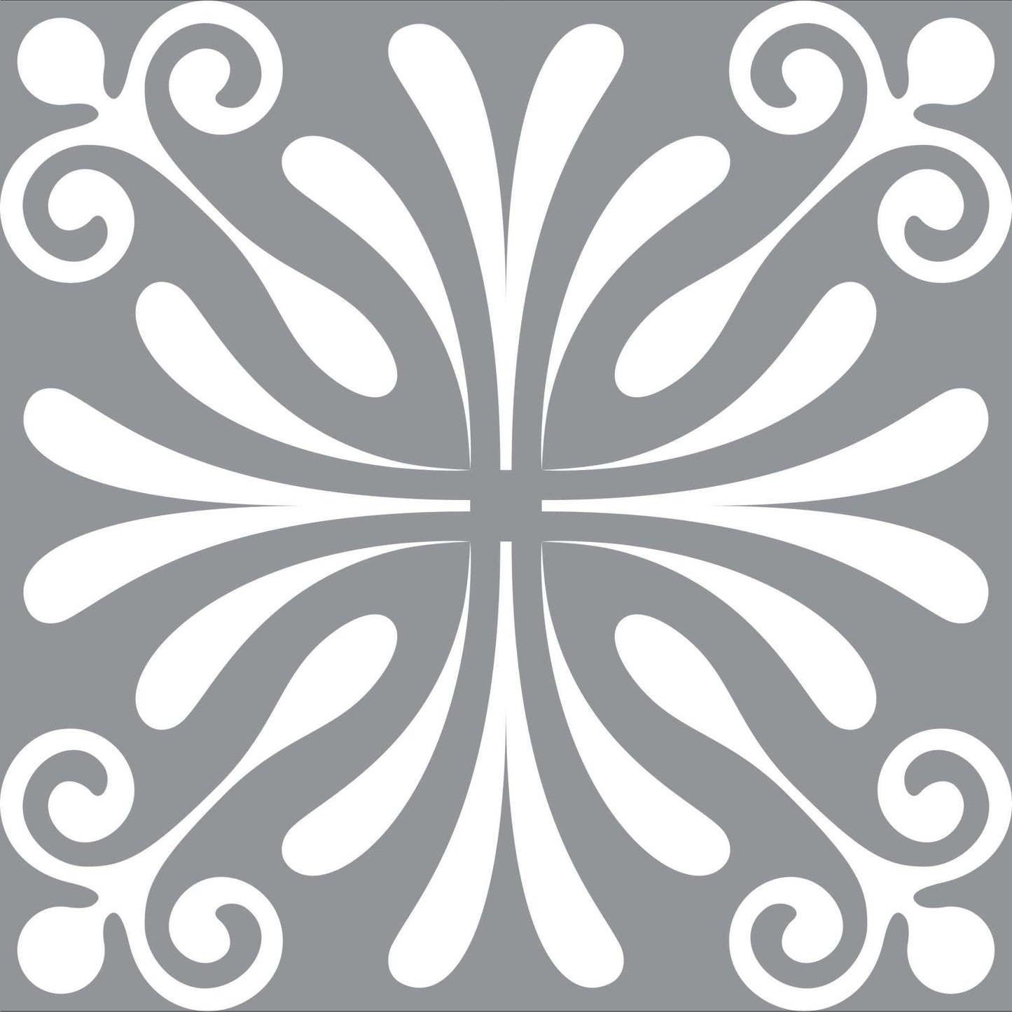 4" X 4" Gray And White Spire Peel And Stick Removable Tiles