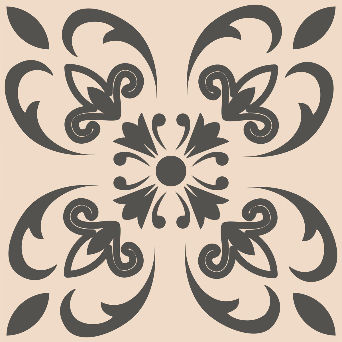 4" X 4" Charcoal Orchid Peel And Stick Removable Tiles