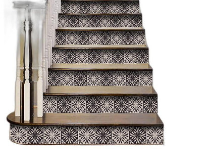 4" X 4" Cinnamon Swirl Peel And Stick Removable Tiles