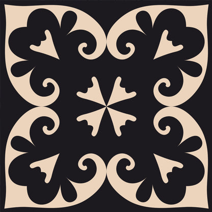 4" X 4" Black Sheep Peel And Stick Removable Tiles