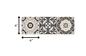 4" X 4" Charcoal And White Mosaic Peel And Stick Removable Tiles