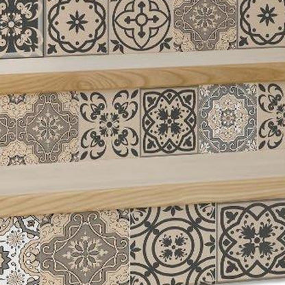 4" X 4" Espresso Brown Mosaic Peel And Stick Removable Tiles