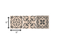 4" X 4" Espresso Brown Mosaic Peel And Stick Removable Tiles