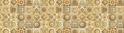4" X 4" Vintage Beige And White Peel And Stick Removable Tiles
