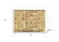 4" X 4" Vintage Beige And White Peel And Stick Removable Tiles