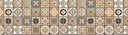 4" X 4" Shades Of Taupe Mosaic Peel And Stick Removable Tiles
