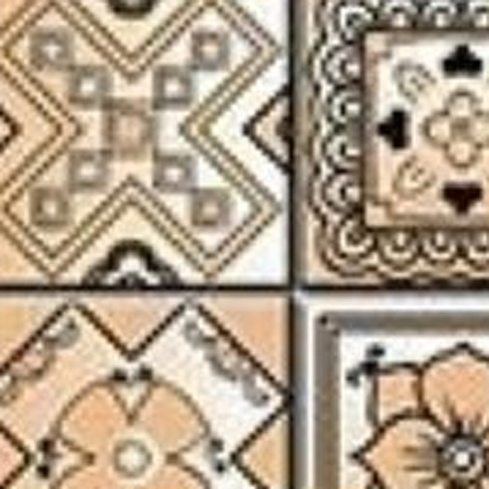 4" X 4" Shades Of Taupe Mosaic Peel And Stick Removable Tiles