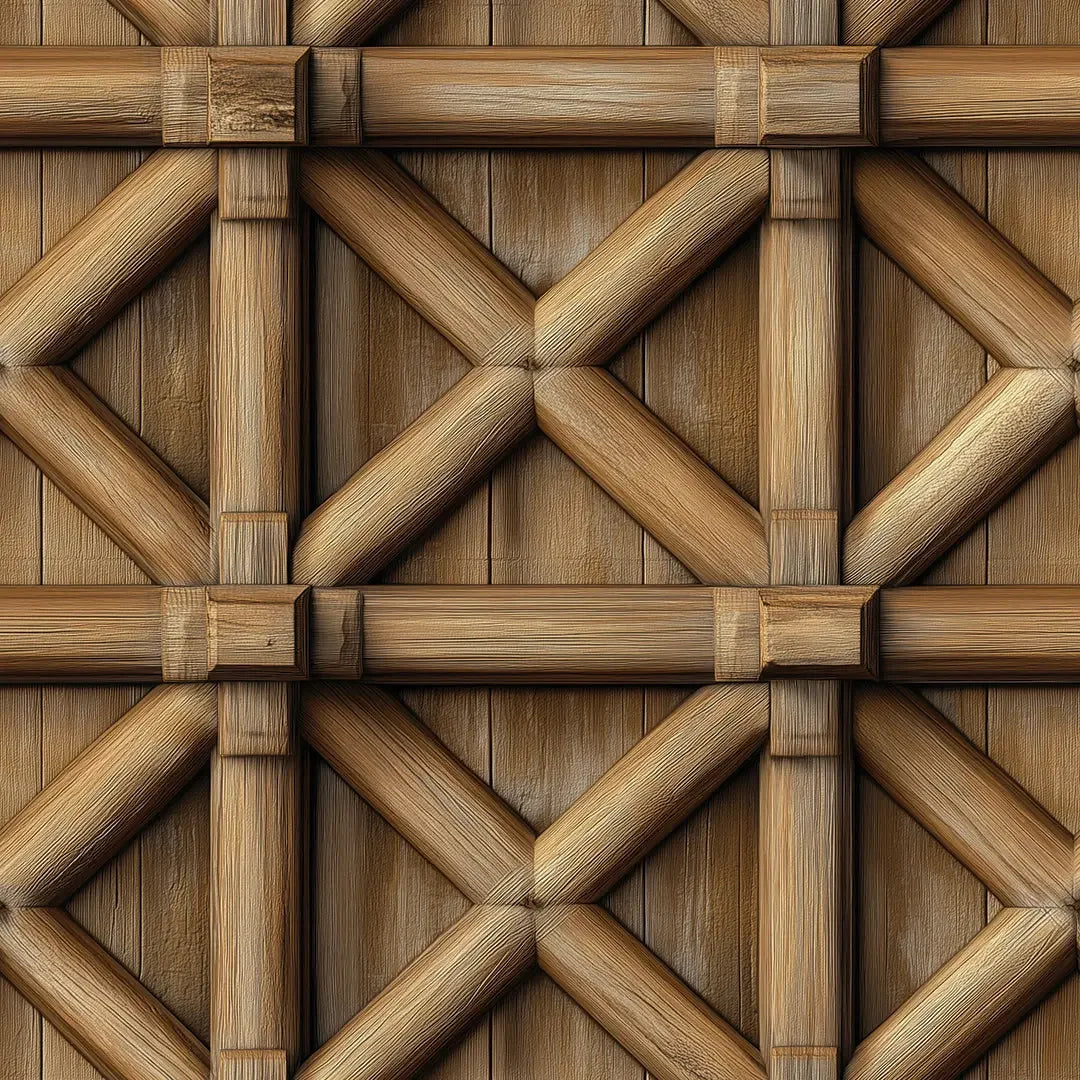 Artisan Timber Trellis Wallpaper