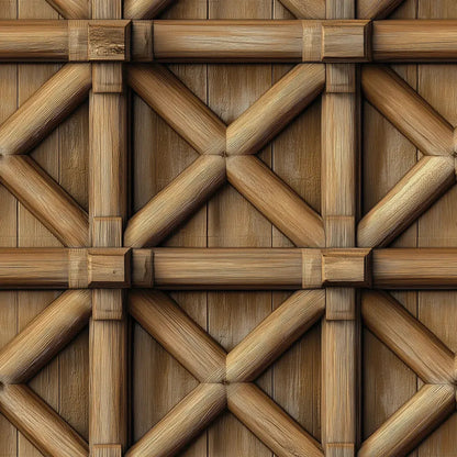 Artisan Timber Trellis Wallpaper