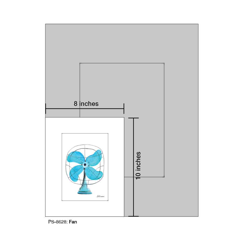 Fan, Print (#8628B)