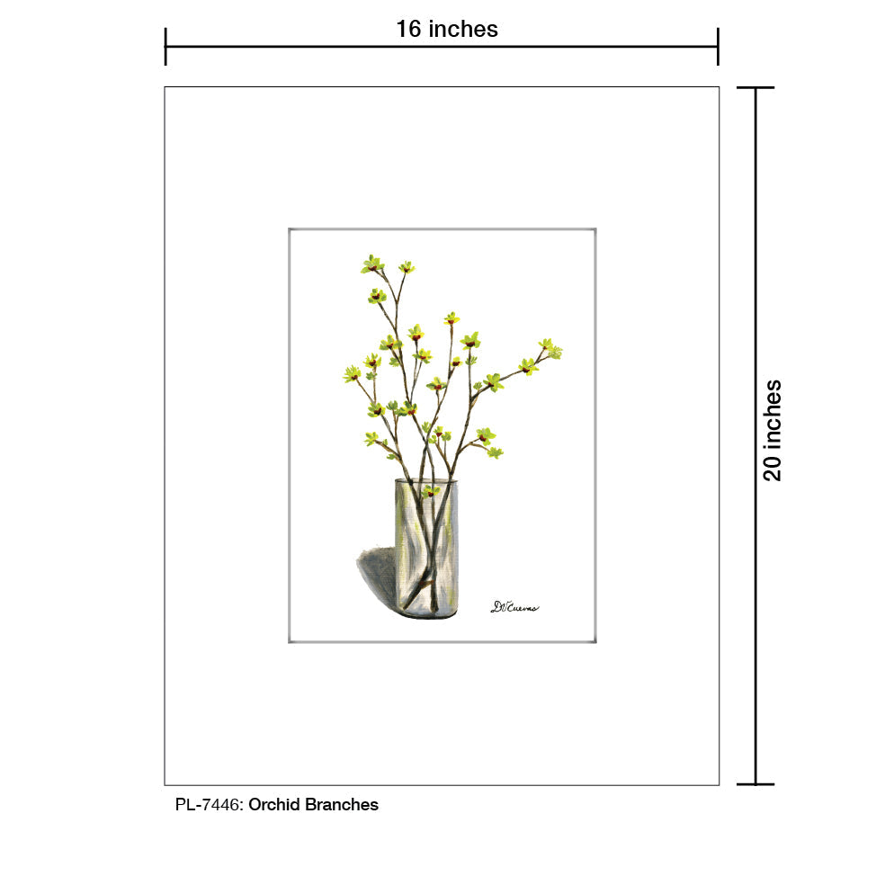 Orchid Branches, Print (#7446A)
