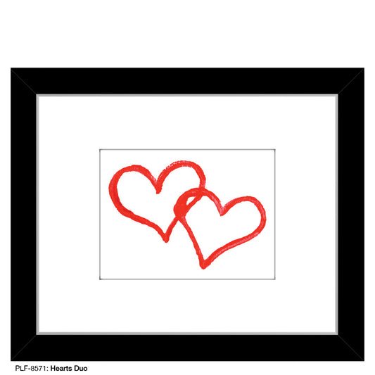 Hearts Duo, Print (#8571A)