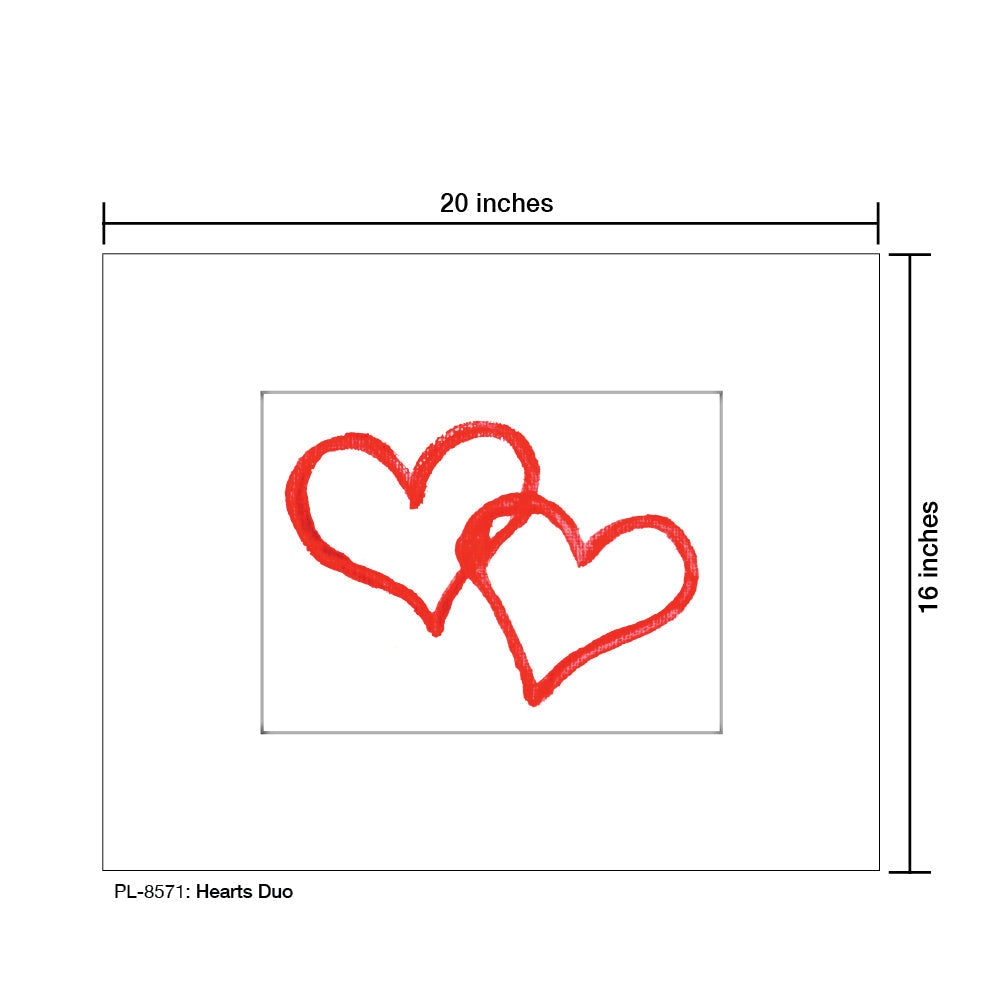 Hearts Duo, Print (#8571A)