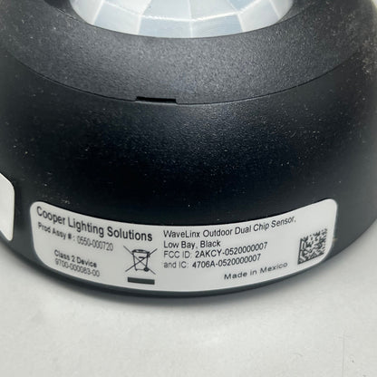COOPER LIGHTING SOLUTIONS WaveLinx Outdoor & Industrial Sensor WOA-BK Black