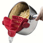 Versatile ClipOn Plastic Strainer for Kitchen Pots | Kitchen Essentials | Kitchen + Metal
