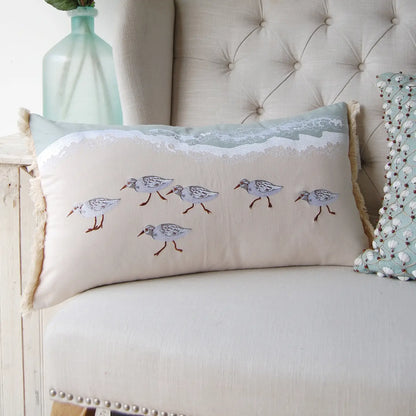 Sandpipers Sprint Pillow - Indoor Cotton