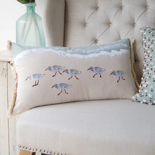 Sandpipers Sprint Pillow - Indoor Cotton