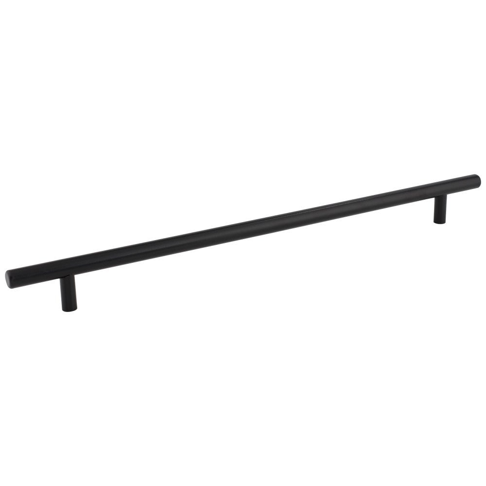 96 mm Center-to-Center Hollow Matte Black Stainless Steel Naples Cabinet Bar Pull