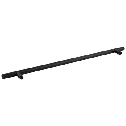 96 mm Center-to-Center Hollow Matte Black Stainless Steel Naples Cabinet Bar Pull