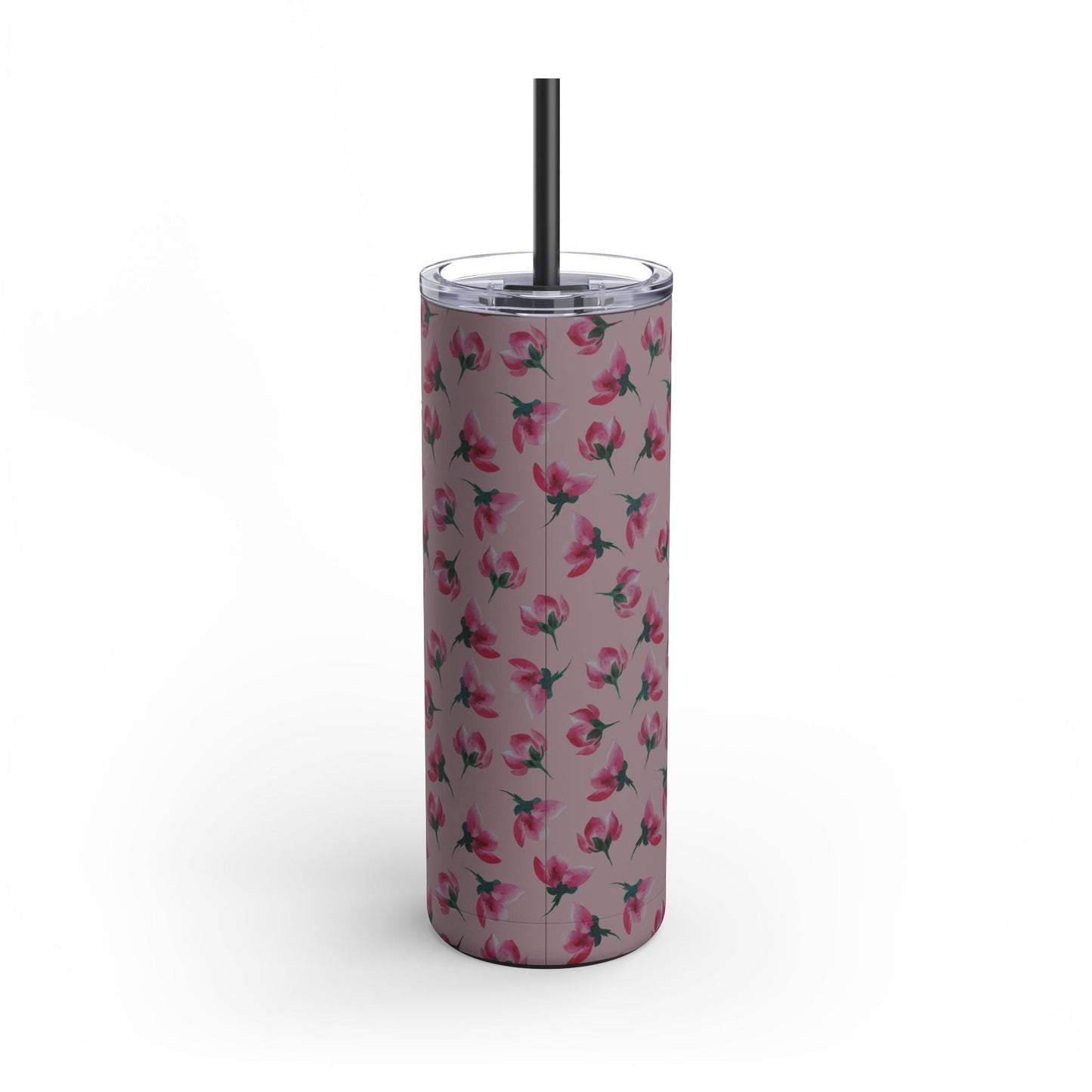 Customizable: Floral Pattern Tumbler, Personalized Gift for Coffee Lovers, Travel Mug for Women, Insulated Drinkware, Trendy Water Bottle