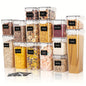 15pcs Airtight Food Storage Container Set with Lids - BPA-Free Plastic