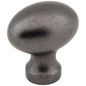 1-3/16" Overall Length Satin Nickel Football Bordeaux Cabinet Knob