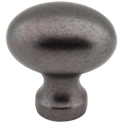 1-3/16" Overall Length Satin Nickel Football Bordeaux Cabinet Knob