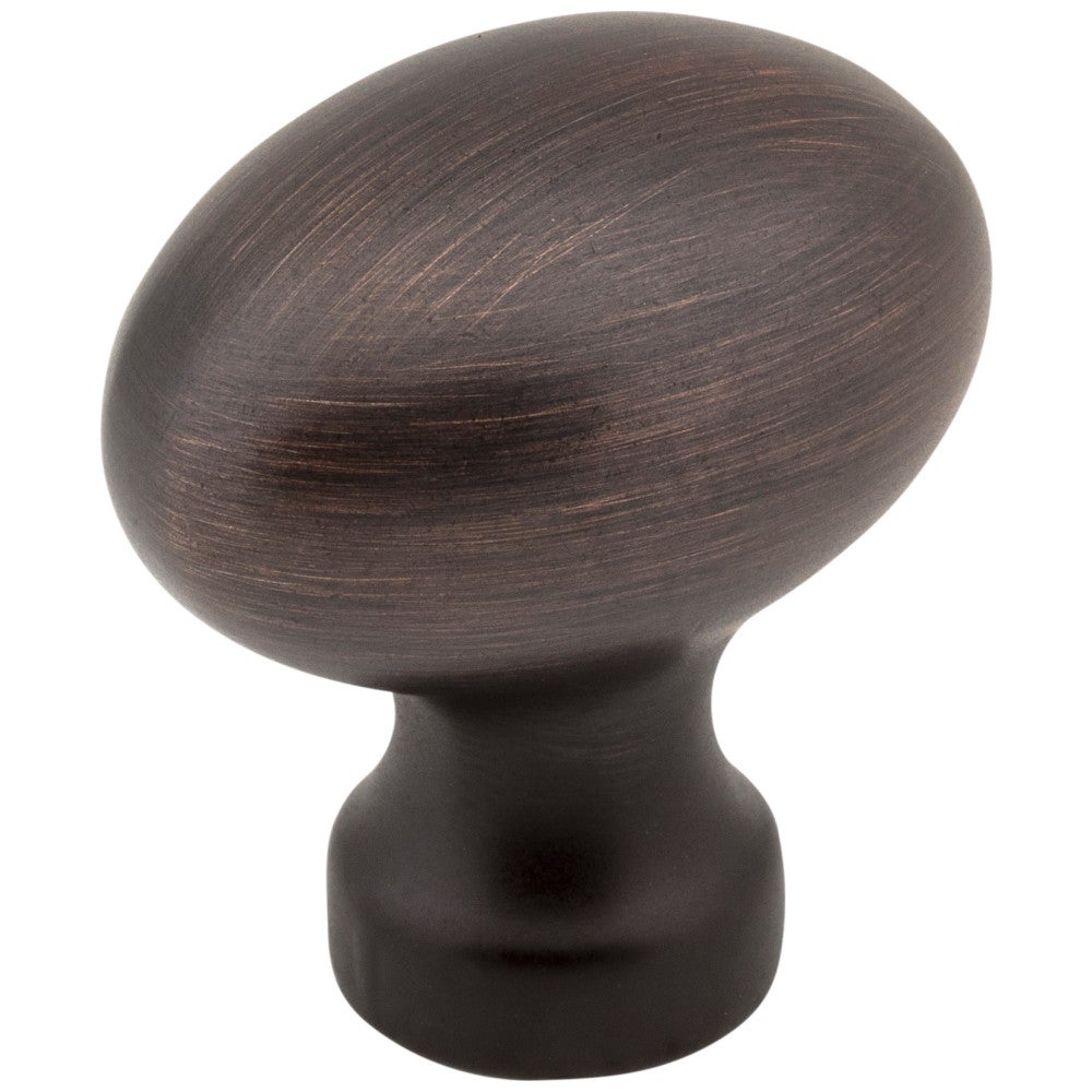 1-3/16" Overall Length Satin Nickel Football Bordeaux Cabinet Knob