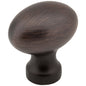 1-3/16" Overall Length Satin Nickel Football Bordeaux Cabinet Knob