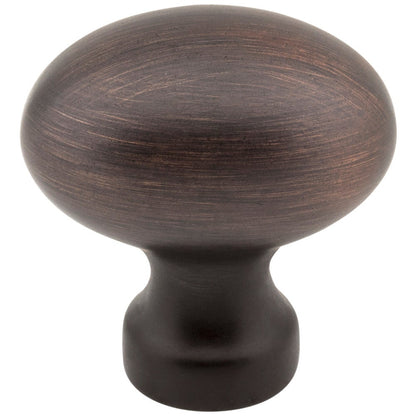 1-3/16" Overall Length Satin Nickel Football Bordeaux Cabinet Knob