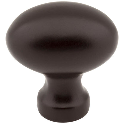 1-3/16" Overall Length Satin Nickel Football Bordeaux Cabinet Knob