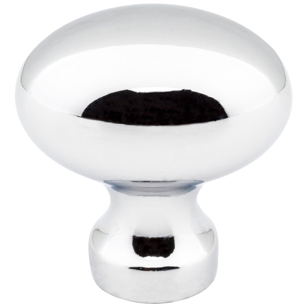 1-3/16" Overall Length Satin Nickel Football Bordeaux Cabinet Knob
