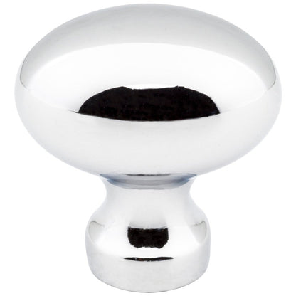 1-3/16" Overall Length Satin Nickel Football Bordeaux Cabinet Knob