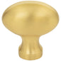 1-9/16" Overall Length Satin Nickel Football Lyon Cabinet Knob