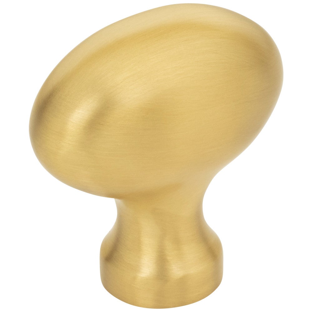 1-9/16" Overall Length Satin Nickel Football Lyon Cabinet Knob
