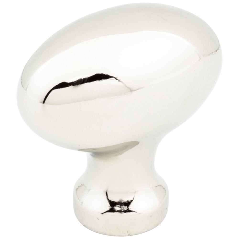 1-9/16" Overall Length Satin Nickel Football Lyon Cabinet Knob