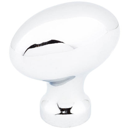 1-9/16" Overall Length Satin Nickel Football Lyon Cabinet Knob